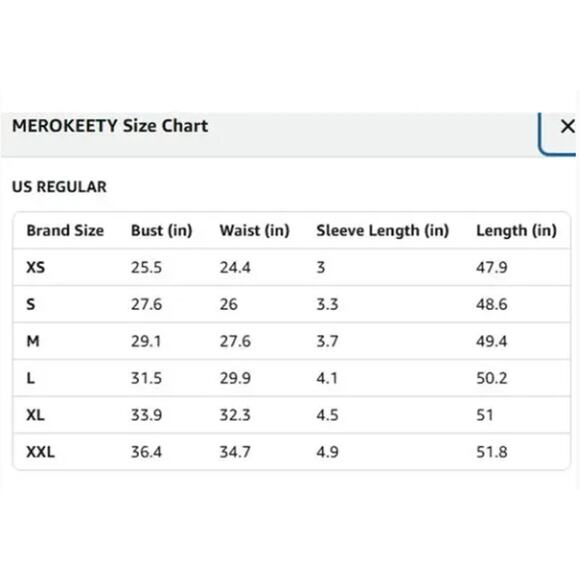 #16NWT Merokeety Light Beige Midi Dress Smocked Top Flutter Sleeves Size XL - Picture 3 of 3